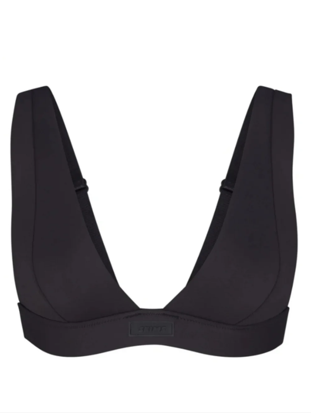 SKIMS▪️Recycled Swim Plunge V-Neck Bikini Top in Onyx